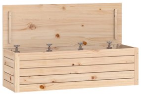 vidaXL Κουτί Αποθήκευσης 109x36,5x33 εκ από Μασίφ Ξύλο Πεύκου
