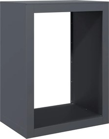 vidaXL Ράφι Καυσόξυλων Ανθρακί 60x40x80 εκ. Ατσάλινο