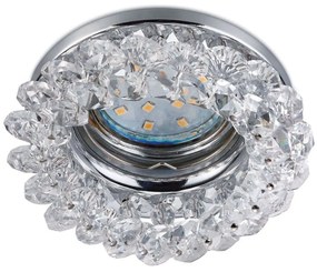 Σποτ Χωνευτό Dolomite 651700152 Φ9x9cm 1xGU10 10W Clear-Chrome Trio Lighting Round