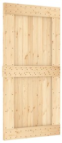 vidaXL Πόρτα NARVIK 100 x 210 εκ. από Μασίφ Ξύλο Πεύκου