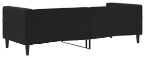 vidaXL Καναπές Κρεβάτι Μαύρος 80 x 200 εκ. Βελούδινος