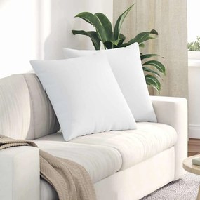 vidaXL Μαξιλάρι Καναπέ 2 pcs Λευκό 80 x 80 cm ύφασμα