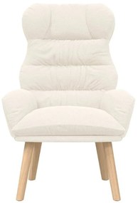 vidaXL Χαλαρωτική Πολυθρόνα Κρεμ 69 x 74 x 93 εκ. ύφασμα