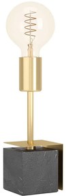 Φωτιστικό Επιτραπέζιο 1xΕ27 Carmita 390168 Φ4,5x26cm 1xE27 40W Black-Brass Eglo Steel,Stone