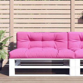 vidaXL Μαξιλάρι Παλέτας Ροζ 120 x 40 x 12 εκ. Υφασμάτινο