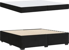 vidaXL Σκελετός Κρεβατιού με στρώμα Μαύρο 200 x 200 cm ύφασμα