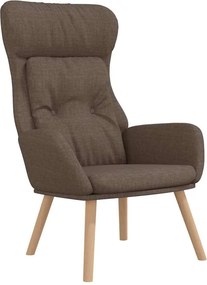 vidaXL Πολυθρόνα Relax Taupe Υφασμάτινη με Υποπόδιο