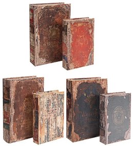 Artekko Book Πολύχρωμα Διακοσμητικά Βιβλία MDF με Αποθηκευτικό Χωρο (33x22x7)cm 6pcs Artekko 36495