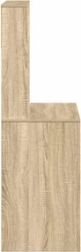 vidaXL Γραφείο με Ράφια Sonoma Δρυς 100x45x140 εκ. Επεξεργασμένο Ξύλο