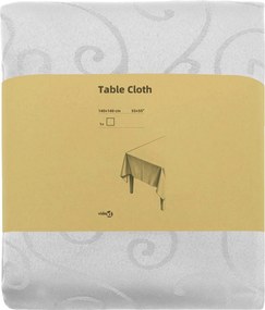 vidaXL Ύφασμα Τραπέζης Λευκό 140 x 140 cm Ορθογώνιος