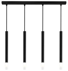 Φωτιστικό Οροφής - Ράγα 01224-09BR G9 LED 85cm Black Luma
