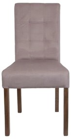 Καρέκλα Τραπεζαρίας Τ-12 Domenic Fylliana Μπέζ με Grey Oak πόδια 45x45x90εκ. 2αδα 45x45x90 εκ.