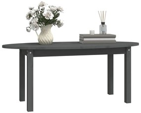vidaXL Τραπεζάκι Σαλονιού Γκρι 110 x 55 x 45 εκ. από Μασίφ Ξύλο Πεύκου
