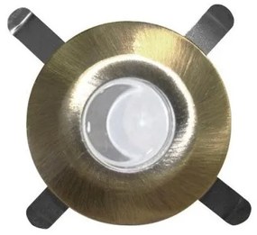 Πλαίσιο Χωνευτού Στεγανού LED Σποτ Νο 9501- 95016 Φ4cm Lumen-3-950170-Χρυσό 3-950170