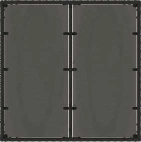 vidaXL Σετ Εξωτερικής Τραπέζης 3 pcs Μαύρο και Κρεμ Λευκό