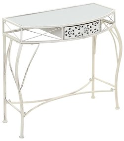 Βοηθητικό Τραπέζι Γαλλικό Στιλ Λευκό 82 x 39 x 76 εκ. Μεταλλικό - Λευκό