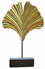Διακοσμητική Επιτραπέζια Αχιβάδα Κεραμική Χρυσή-Μαύρη Art Et Lumiere 23x7x27εκ. 10588