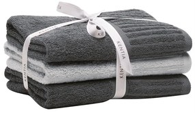 Πετσέτες Vance 22 (Σετ 3τμχ) Anthracite Kentia Προσώπου 50x90cm 100% Cotton