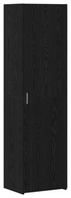 vidaXL Υψηλή ντουλάπα Μαύρη Ξυλεία 50x42.5x185 εκ. από ξύλο
