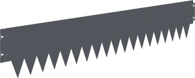 vidaXL Περίγραμμα γκαζόν 20 τμχ. 103 x 20 εκ Steel Ανθρακί