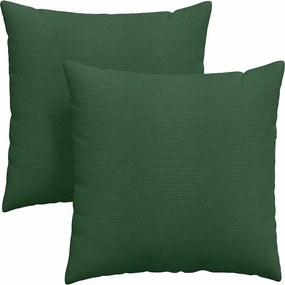 vidaXL Μαξιλάρι Καναπέ 2 pcs Σκούρο Πράσινο 60 x 60 cm