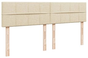 ΚΡΕΒΑΤΙ BOXSPRING ΜΕ ΣΤΡΩΜΑ ΚΡΕΜ 200X200 ΕΚ. ΥΦΑΣΜΑΤΙΝΟ 3287187