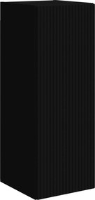 vidaXL Σετ επίπλου τηλεόρασης 4 pcs Μαύρο Επεξεργασμένο ξύλο