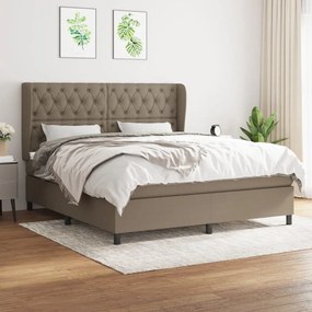 ΚΡΕΒΑΤΙ BOXSPRING ΜΕ ΣΤΡΩΜΑ TAUPE 160X200 ΕΚ. ΥΦΑΣΜΑΤΙΝΟ 3128217