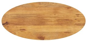 vidaXL Επιφάνεια Τραπεζιού Οβάλ 120x50x3,8 εκ. Μασίφ Ξύλο Μάνγκο