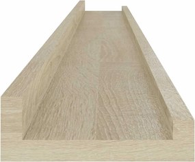 vidaXL Ράφια Τοίχου 4 τεμ. Sonoma Δρυς 100 x 9 x 3 εκ.