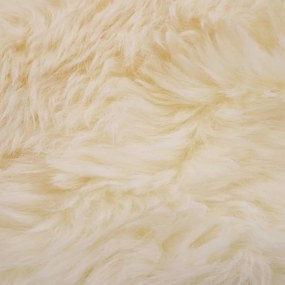 Χαλί Λευκό 60 x 180 εκ. από Γούνα Προβάτου - Λευκό