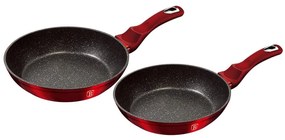 Σετ Αντικολλητικά Τηγάνια 2τμχ Berlinger Haus Metallic Line Burgundy Edition BH-1612NF