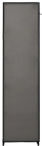 vidaXL Ντουλάπα με Ράφια / Σωλήνες Γκρι 150x45x176 εκ. Υφασμάτινη