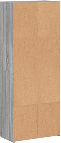 vidaXL Ντουλάπι Αρχειοθέτησης Γκρι Sonoma 60 x 32 x 153 εκ. από Τεχνητό Ξύλο