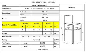 DORIAN ΠΟΛΥΘΡΟΝΑ KΗΠΟΥ ΒΕΡΑΝΤΑΣ PP-UV ΑΣΠΡΟ