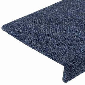 vidaXL Πατάκια Σκαλιών Αυτοκόλλητα 5 τεμ. Ανθρακί Ορθογώνια Άκρη 65x21x4 εκ.