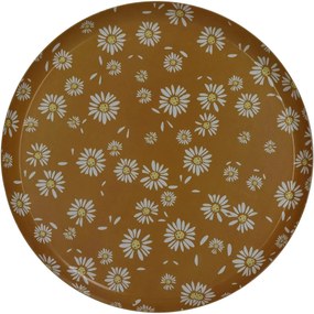 05155247 Δίσκος ArteLibre Λουλούδια Πολύχρωμο Μέταλλο 25.5x25.5x1.5cm