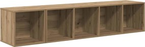 vidaXL ΣΕΤ ΒΑΘΜΟΛΟΓΗΣΗΣ ΤΗΛΕΟΡΑΣΗΣ Επιτοίχιο 2 pcs Artisan Oak