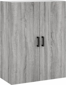 vidaXL Ντουλάπι Γκρι Sonoma 69,5 x 34 x 180 εκ. Επεξεργασμένο Ξύλο