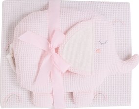 Κουβέρτα Πικέ Αγκαλιάς (75x100) + Λούτρινο Das Home Baby 4957 Pink