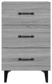 vidaXL Κομοδίνο Γκρι Sonoma 40 x 40 x 66 εκ. από Επεξεργασμένο Ξύλο