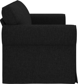 vidaXL Καναπές 180cm Μαύρο Μέταλλο
