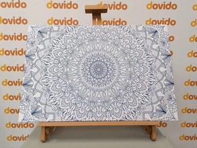 Εικόνα λεπτομερή διακοσμητική Mandala σε μπλε - 90x60