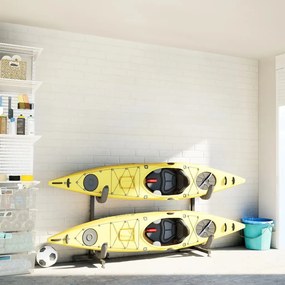 vidaXL Ράφι Αποθήκευσης Καγιάκ για 2 Καγιάκ 250x57x127,5 εκ. Ατσάλι