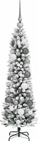 vidaXL Τεχνητό Χριστουγεννιάτικο Δέντρο με 150 LED Λευκό 120 cm