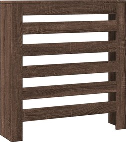 vidaXL Κάλυμμα Καλοριφέρ Καφέ Δρυς 78x20x82 εκ. Επεξεργασμένο Ξύλο
