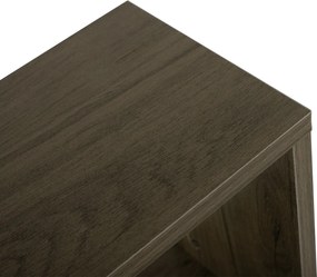 Βοηθητικό τραπέζι Ameer με ράφια μελαμίνης olive grey 50x17x56εκ