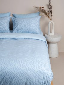 Σετ Σεντόνια Cotton Feelings 2048 Blue King Size (260x270) Sunshine Home 151-56-51