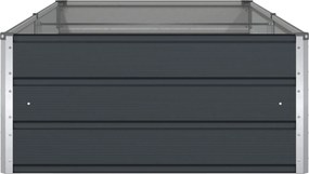 vidaXL Γλάστρα Ανθρακί 195 x 100 x 45 εκ Επικαλυμμένος Χάλυβας
