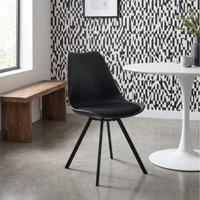 ΚΑΡΈΚΛΕΣ &amp; ΠΟΛΥΘΡΌΝΕΣ CHAIR PP WITH CUSHION ATOM BLACK M4 HD0483